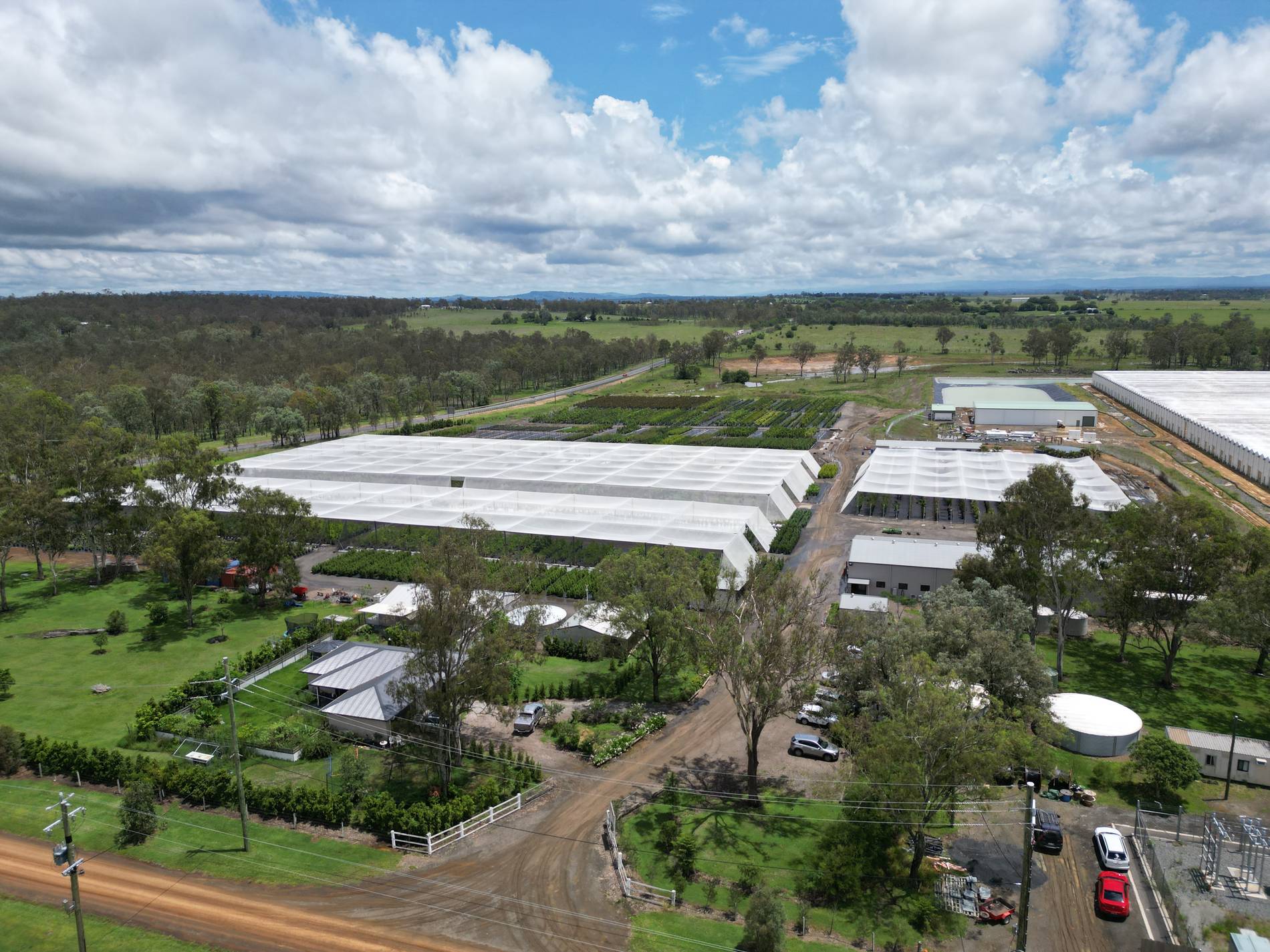 The Tree Co. farm from the air