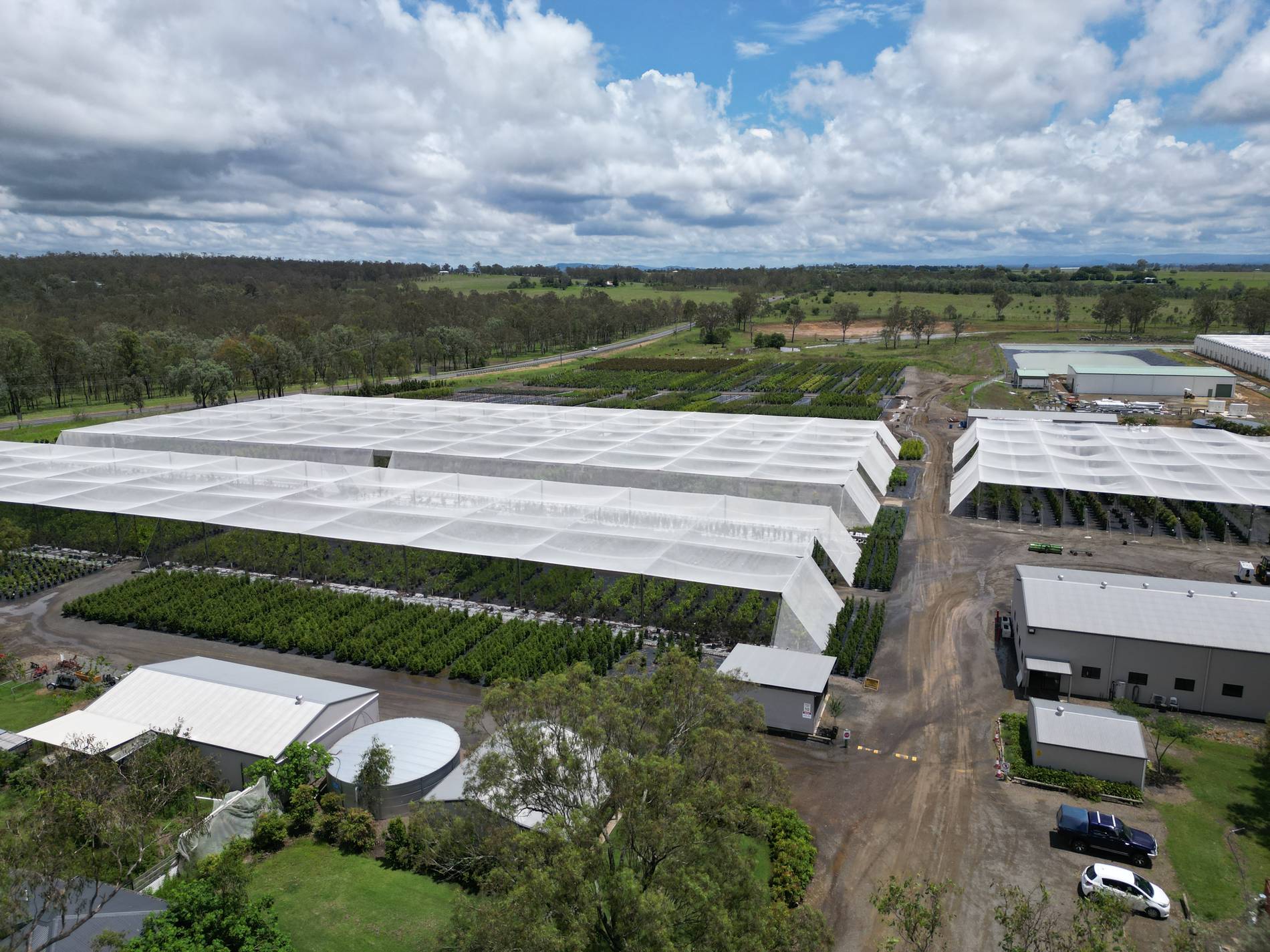 The Tree Co. farm from the air